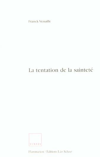 Emprunter La tentation de la sainteté livre