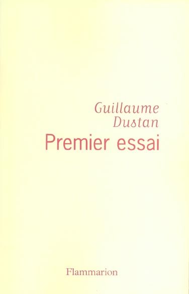 Emprunter Premier essai. Chronique du temps présent livre