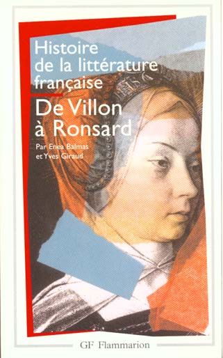 Emprunter Histoire de la littérature française. De Villon à Ronsard livre