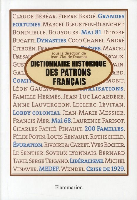 Emprunter Dictionnaire historique des patrons français livre