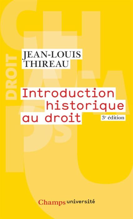 Emprunter Introduction historique au droit. 3e édition livre