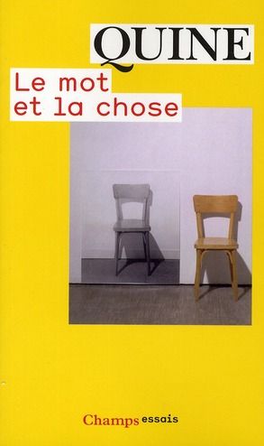 Emprunter Le mot et la chose livre