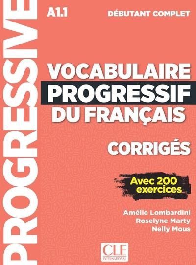 Emprunter Corrigés vocabulaire progressif niveau débutant complet livre