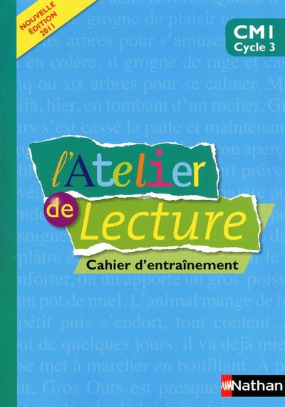 Emprunter Atelier de lecture CM1. Cahier d'entraînement livre