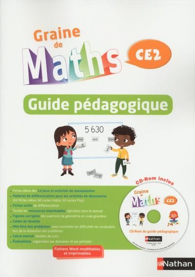 Emprunter Graine de maths CE2. Guide pédagogique, Edition 2018, avec 1 CD-ROM livre