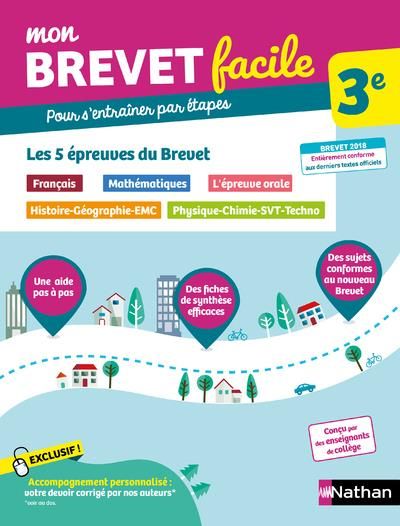 Emprunter Les 5 épreuves écrites du brevet. Français, Mathématiques, Histoire-Géographie-EMC, Physique-Chimie- livre