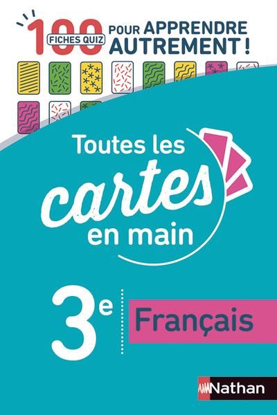 Emprunter Français 3e. 100 fiches quizz pour apprendre autrement ! Edition 2019 livre