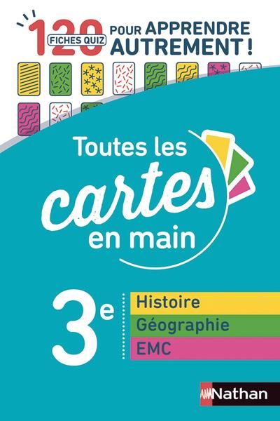 Emprunter Histoire-géographie Enseignement moral et civique 3e. 120 fiches quizz pour apprendre autrement, Edi livre