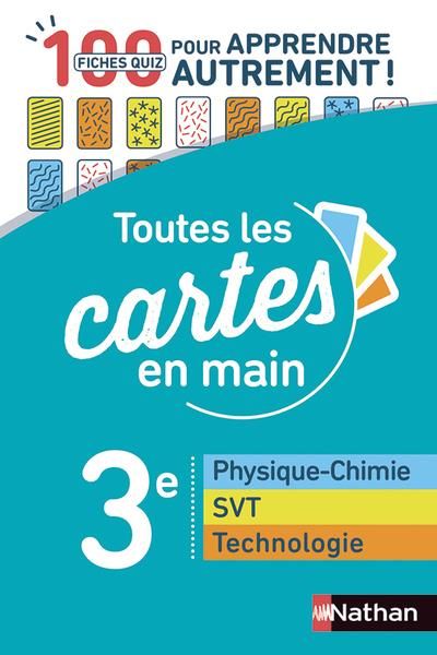 Emprunter Physique-chimie, SVT, technologie 3e. 100 fiches quiz pour apprendre autrement, Edition 2019 livre