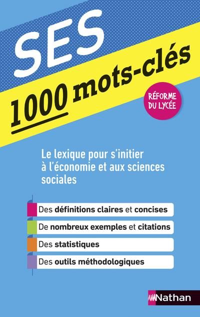 Emprunter 1000 mots-clés SES. Edition 2019 livre