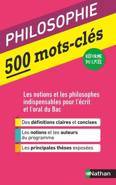 Emprunter 500 MOTS-CLES - PHILOSOPHIE livre