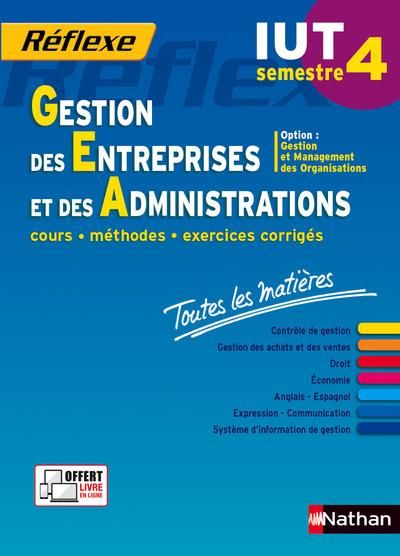 Emprunter Gestion des entreprises et des administrations IUT semestre 4. Toutes les matières livre