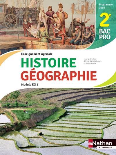 Emprunter Histoire et Géographie Module EG1 2de Bac pro. Edition 2017 livre