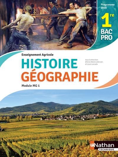 Emprunter Histoire et Géographie Module MG 1 1re Bac pro enseignement agricole. Edition 2017 livre