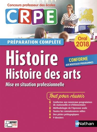 Emprunter Histoire, histoire des arts . Oral, Edition 2018 livre