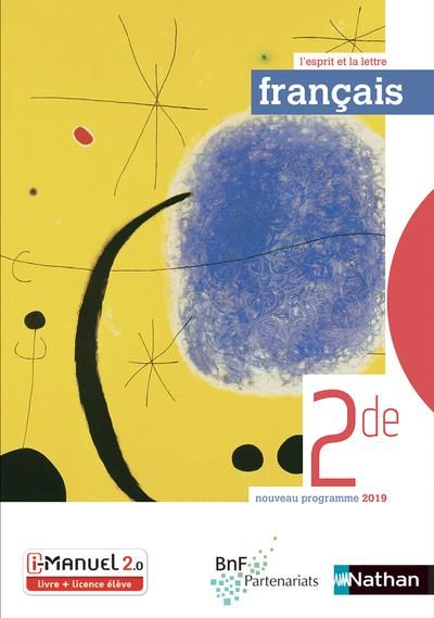 Emprunter Français 2de L'esprit et la lettre. Edition 2019 livre