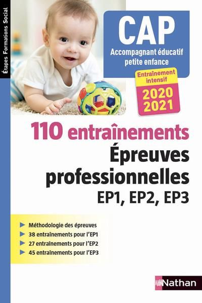 Emprunter CAP Accompagnant éducatif petite enfance. 110 entrainements. Epreuves professionnelles EP1, EP2, EP3 livre