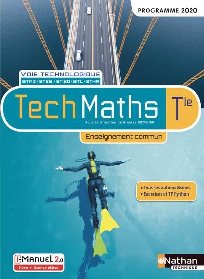 Emprunter TechMaths Tle voie technologique. Enseignement commun, Edition 2020 livre