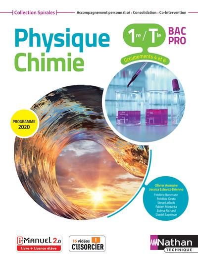 Emprunter Physique Chimie 1re/Tle Bac Pro Groupements 4 et 6 Spirales. Edition 2020 livre