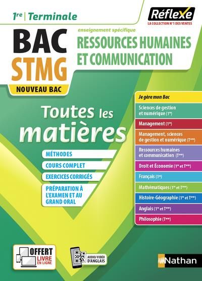 Emprunter Ressources humaines et communication 1re/Terminale STMG. Toutes les matières livre