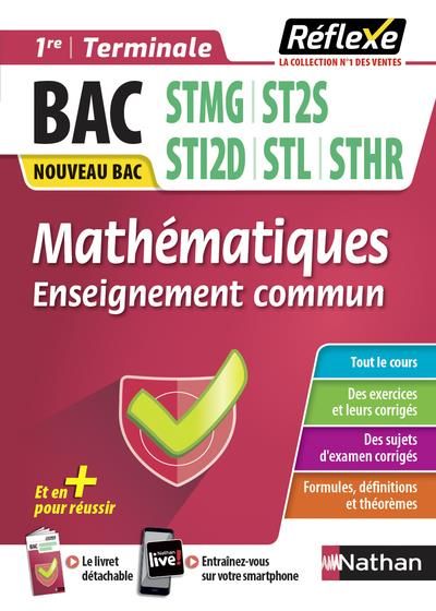 Emprunter Mathématiques enseignement commun 1re et Tle Bac technologique. Edition 2020 livre