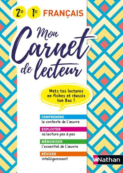 Emprunter Français 2de 1re Mon carnet de lecteur. Edition 2020 livre