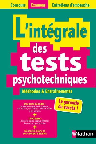 Emprunter L'intégrale des tests psychotechniques. Edition 2021-2022 livre