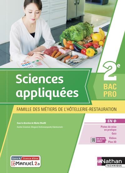 Emprunter Sciences appliquées 2e Bac Pro famille des métiers de l'hôtellerie-restauration. Edition 2021 livre