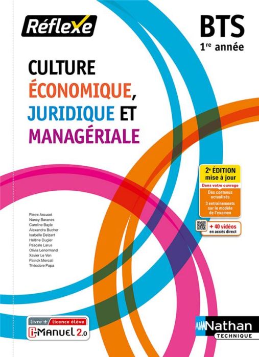 Emprunter Culture économique, juridique et managériale BTS 1re année. 2e édition livre