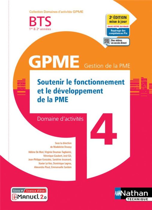 Emprunter Soutenir le fonctionnement et le développement de la PME Domaine d'activités 4 BTS 1re et 2e années livre