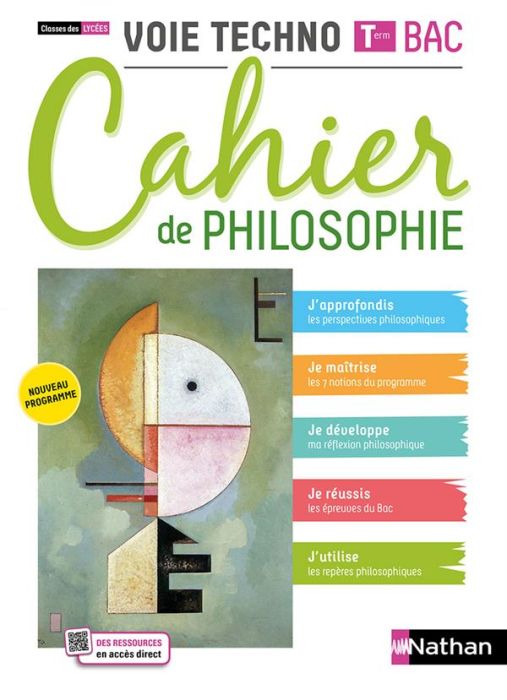 Emprunter Cahier de philosophie Tle Bac voie techno. Edition 2021 livre