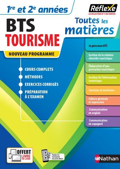 Emprunter Toutes les matières 1re et 2e années BTS Tourisme. Edition 2021 livre