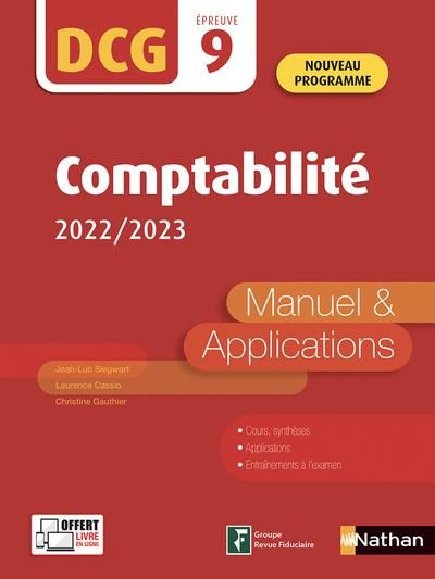 Emprunter Comptabilité DCG 9. Manuel & applications, Edition 2022-2023 livre