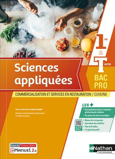 Emprunter Sciences appliquées 1re et Term Bac Pro. Commercialisation et services en restauration/cuisine livre