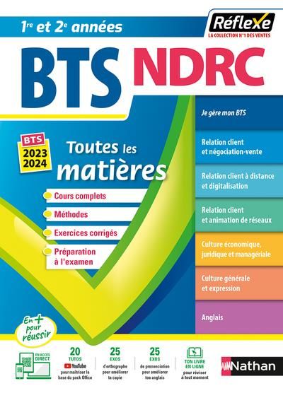 Emprunter Toutes les matières BTS NDRC 1re / 2e années. Edition 2023-2024 livre