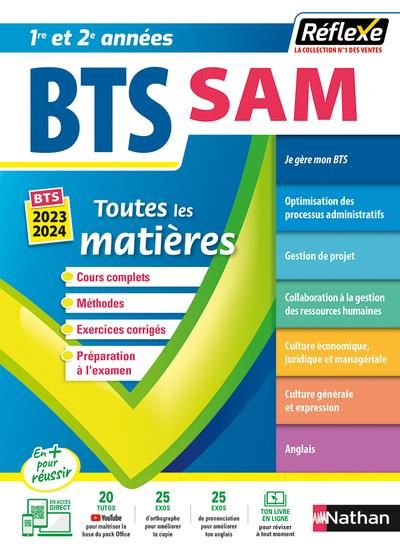 Emprunter Toutes les matières BTS SAM 1re / 2e années. Edition 2023-2024 livre