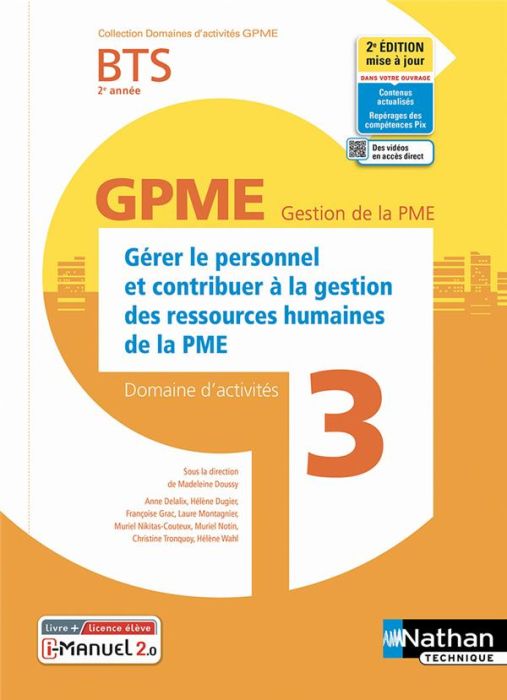 Emprunter Gérer le personnel et contribuer à la gestion des ressources humaines de la PME BTS 2e année. Domain livre