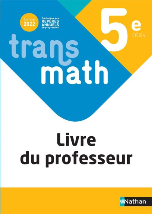 Emprunter Transmath 5e. Livre du professeur, Edition 2022 livre