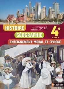 Emprunter Histoire Géographie Enseignement moral et civique 4e Cycle 4. Edition 2016 livre