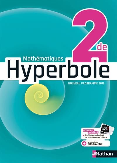 Emprunter Mathématiques 2de Hyperbole. Edition 2019 livre