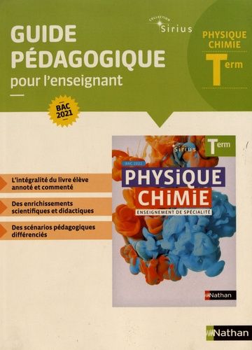 Emprunter Physique-Chimie Tle. Guide pédagogique pour l'enseignant, Edition 2020 livre