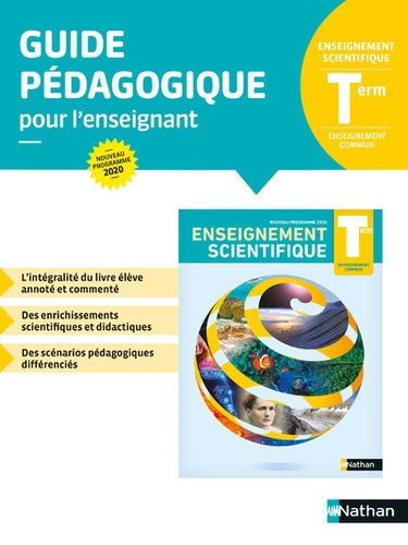 Emprunter Enseignement Scientifique Terminale Enseignement commun. Guide pédagogique pour l