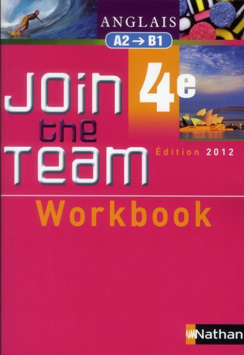 Emprunter Anglais 4e Join the Team A2-B1. Workbook livre