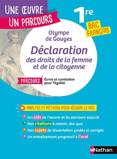 Emprunter Déclaration de droits de la femme et de la citoyenne. Avec le parcours 