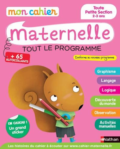 Emprunter Mon cahier maternelle toute petite section 2-3 ans. Tout le programme livre