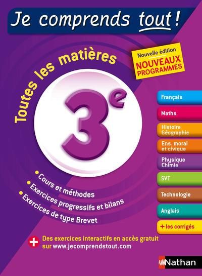 Emprunter Toutes les matières 3e. Edition 2016 livre