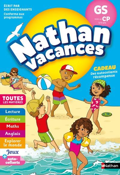 Emprunter Nathan Vacances De la GS vers le CP 5/6 ans. Edition 2018 livre