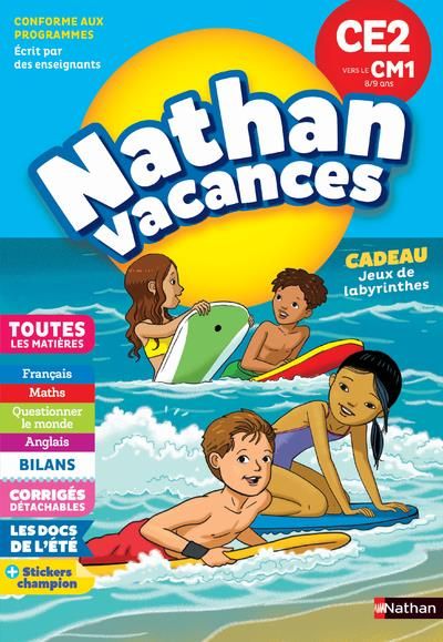 Emprunter Nathan Vacances Du CE2 vers le CM1 8/9 ans. Edition 2018 livre