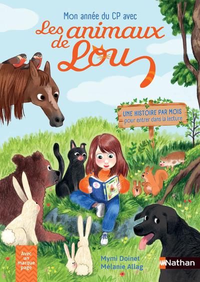 Emprunter Mon année de CP avec les animaux de Lou. Avec un marque page livre