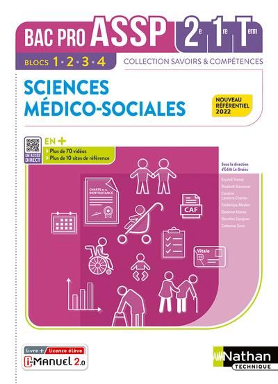 Emprunter Sciences médico-sociales 2e-1re-Tle Bac Pro ASSP. Edition 2022 livre